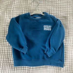 Zara Kids blue sweatshirt, size 18-24 months